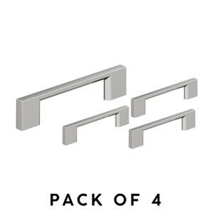 Miseno Mariposa 3-3/4" (96mm) Cabinet Pull – Chrome – Pack of 4